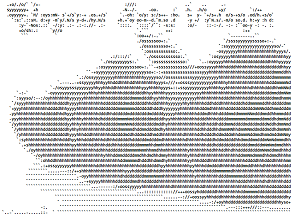 Joyeuse Saint Valentin Rose - AsciiArt - mni