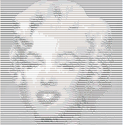 Marilyn Monroe de Andy Warhol - AsciiArt - mini