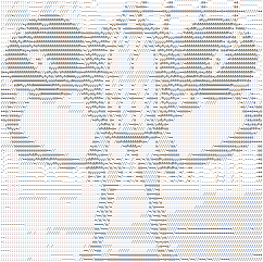 One Piece Franky - AsciiArt - mini