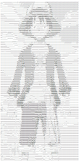 One Piece Luffy - AsciiArt - mini