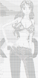 One piece Nami - AsciiArt - mini