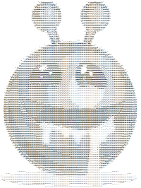 Smiley Affamé - AsciiArt mini