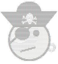 Smiley Pirate - AsciiArt - mini